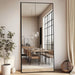 76"X34" Large Full Length Mirror, Oversized Floor Mirror, Black