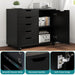 5-Drawer Rolling File Cabinet With Locking Casters
