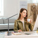 Upgraded LED Desk Lamp - H01 Pro Sunturalux™ Foldable Desk Light with USB A+C Charging Port, 3 Color Modes Dimmable Table Lamp for Home Office Reading(Grey)