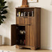 Fluted Buffet Cabinet with Storage, Modern Coffee Bar Cabinet