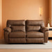 Thompson Power Reclining Sofa in Brown Polyester Fabric