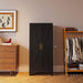 Black 61 Inch IndustrialGrade Pantry Cabinet Doors