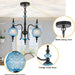 Cerulean Vintage Three Light Pendant Ceiling Fixture