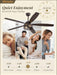 Industrial Farmhouse Caged Ceiling Fan Includes Remote