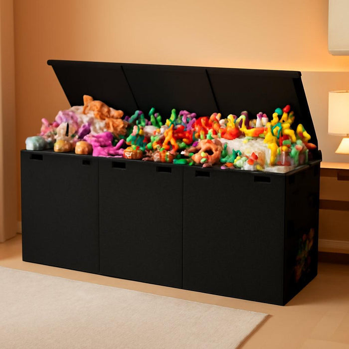 Collapsible Extra Large ToyBox Organizer Black 40x14x16