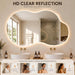 24" X 40" Irregular Backlit Bathroom Mirror, Anti-Fog