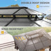 10X12Ft Gazebo Hardtop Double Roof Polycarbonate Canopy Outdoor with Netting and Shaded Curtains, Metal Frame Garden Tent for Patio, Backyard, Deck and Lawns, Gray