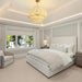 23.62In Large White Rattan Chandeliers Light Dining Room 6-Light