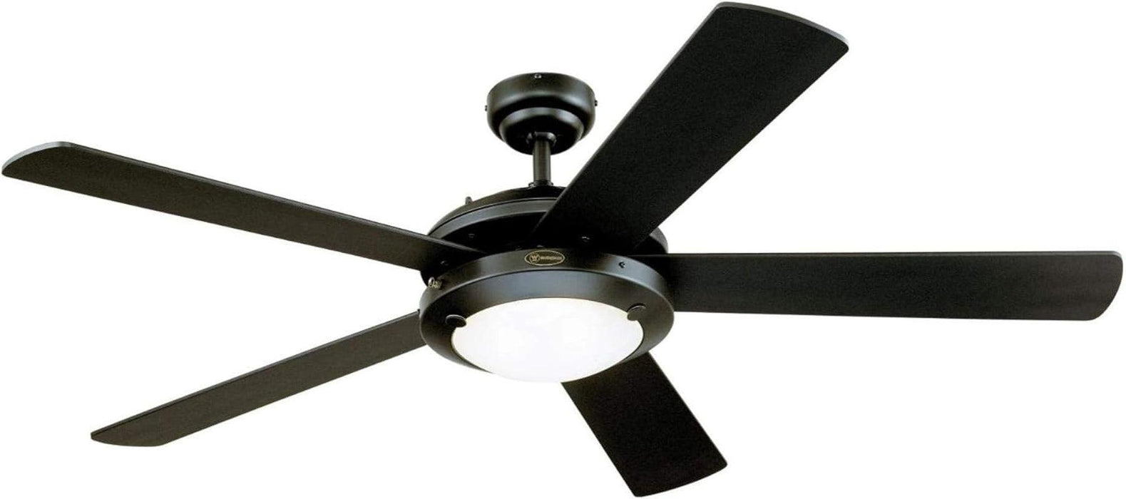 7224200 Comet Indoor Ceiling Fan with Light, Matte Black