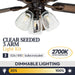 Glenmont, 52 Inch Farmhouse LED Ceiling Fan with Light, Pull Chain, Three Mounting Options, Dual Finish Blades, Reversible Motor - 40278-01 (Oil-Rubbed Bronze)