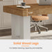 63 Inch Rectangular Executive Desk with Spacious Desktop
