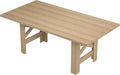 Wood Farmhouse Dining Table for 6-8, Heavy Duty Large Kitchen Table, 70.87" Long Rectangular Dining Room Tables with Strong Legs, Thickness Tabletop, for Big Family, Dinette, Natural