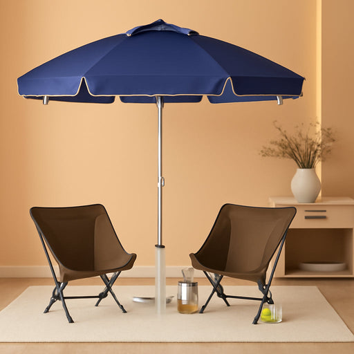 Shade Umbrella, Premium Portable Umbrella with Stand, 6.5Ft Lightweight Sports Umbrella for Sporting Games, Adjustable Instant Sun Protection and Easy to Carry, Navy Blue