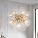 12 Light Bubble Globe Chandelier Dimmable Illumination