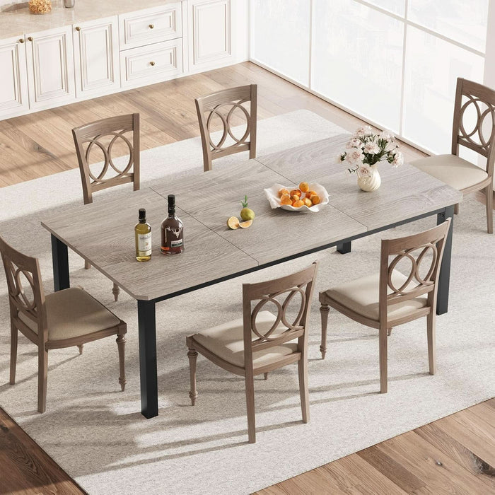 78.7″ Dining Table for 8-10 People, Large Kitchen Table (Only Table)