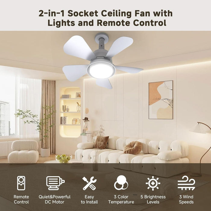 Ceiling Fans with Lights and Remote, Ceiling Fan Light 3000K-6000K 3 Colors Dimmable, Ceiling Fan, 1000 Lumens LED Ceiling Fans for Bedroom Garage Kitchen