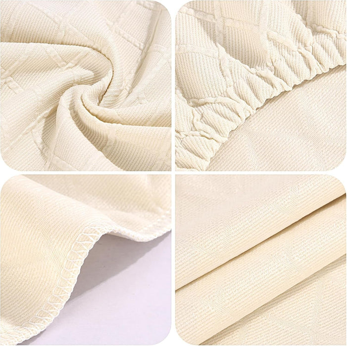 Stool Covers Rectangle - 2 Pack Stretch Waterproof Saddle Seat Cover Counter Bar Stools Bar Chairs Covers Kitchen Island Chairs Cushion Protector