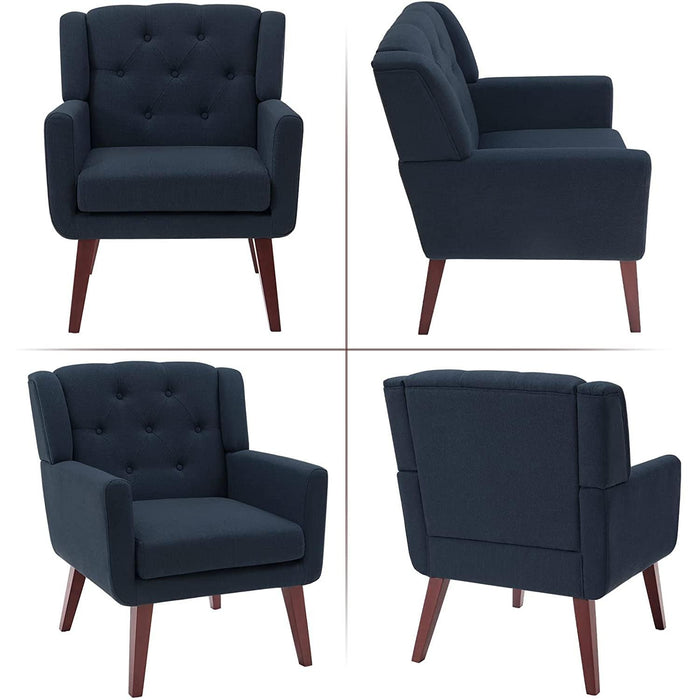 Comfy Button-Tufted Accent Chairs for Living Room