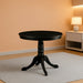Room ANT-ABK-TP Modern Kitchen Table, Black Finish