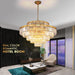 31-Inch Matte Elegant Gold Chandelier Pendant Lighting