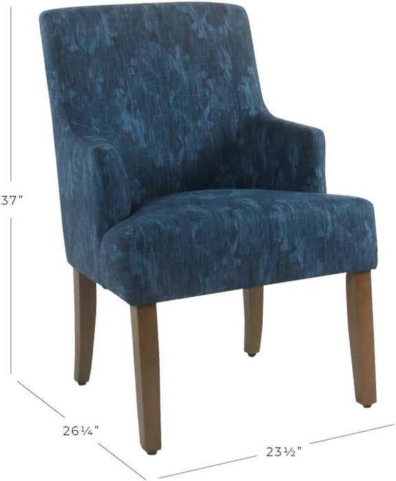 Home Decor | Upholstered Anywhere Dining Chair | Accent Chairs for Living Room & Bedroom | Decorative Home Furniture (Blue Demask)