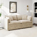 Convertible Modular Sectional Sofa 77Inch Camel Deep
