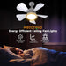 Ceiling Fans with Lights and Remote, Ceiling Fan Light 3000K-6000K 3 Colors Dimmable, Ceiling Fan, 1000 Lumens LED Ceiling Fans for Bedroom Garage Kitchen