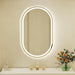 24X40 Inch Oval Gold Framed LED Bathroom Mirror with Lights, Wall-Mounted Mirror with Anti-Fog, 3 Color Temperature, Dimmable Brightness, Waterproof, Tempered Glass, Frontlit & Backlit