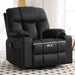 Oversized Swivel Rocker Recliner, Rocking Recliner Chair, Black