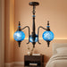 Cerulean Vintage Three Light Pendant Ceiling Fixture