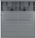 Gray Queen Murphy Bed With USB Charging And Storage