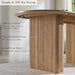 SixtyThreeInch Oval Dining Table Natural Oak Pedestal
