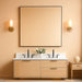 FortyByFortyEightInch Black Elegant Bathroom Mirror