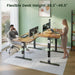 48 X 24 Standing Desk, Height Adjustable Electric Computer Desk, Sit Stand up Home Office Workstations, Rustic Brown