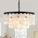 18 Inches Capiz Shell Chandelier Dimmable Luminaire