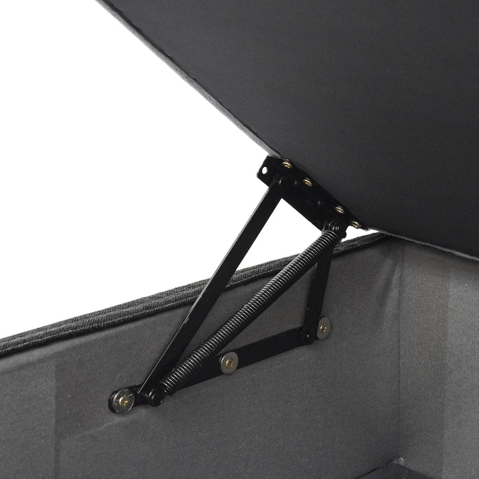 Storage Ottoman Module for Living Room, Cushion Covers Removable, Minimalist Comfy Breathable Ottoman for Living Room Apartment (Black)