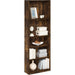 Jaya Simply Home Adjustable Shelf Bookcase, 5-Tier, Amber Pine