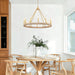 26" Gold Wagon Wheel Chandelier, 12-Light Farmhouse Chandelier for Dining Room, Gold Pendant Light Fixture for High Ceiling Living Room Foyer Entryway
