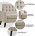 Modern Beige Loveseat for Small Spaces