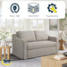 Full Size Slipcovered Convertible Sleeper Sofa Comfortably