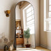24X68 Black Arched Full Length Mirror Floor Mirror with Metal Frame