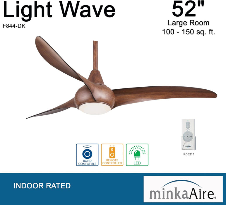 Minka Aire Contemporary Led Ceiling Fan With Remote