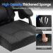 Ergonomic Gaming Office Chair for Adults, Big and Tall Heavy Duty Computer Desk Chair, High Back Video Game Chair with Footrest, Comfortable Leather Home Wide Gamer Chair with Lumbar Support (Black)