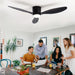 Ceiling Fan with Light,42 Inch/52 Inch Low Profile Ceiling Fan with Remote Control, for Indoor and Covered Outdoor