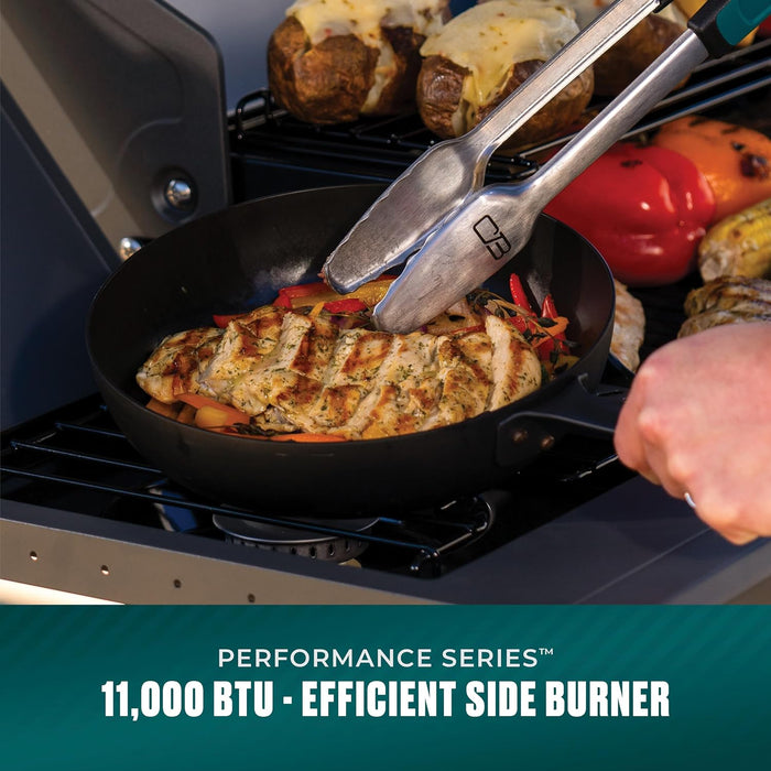 Performance Series 4-Burner Gas Grill Cabinet with Side Burner, Black - 463253925