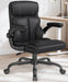 Executive Office Chair, Mid-Back Ergonomic Desk Chair with Flip-Up Arms