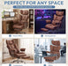Comfortable Executive Office Chair Ergonomic Desk Chair with Footrest Brown
