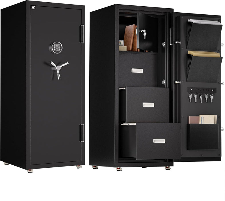 55 in Tall 2-Hour Fireproof Filing Cabinet for Home Office