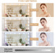 Vanity with Lighted Mirror - Makeup Vanity Desk with Power Outlet and 7 Drawers, 3 Color Lighting Modes Adjustable Brightness, 44" Vanity Table with Soft Cushioned Stool for Women Girls, White