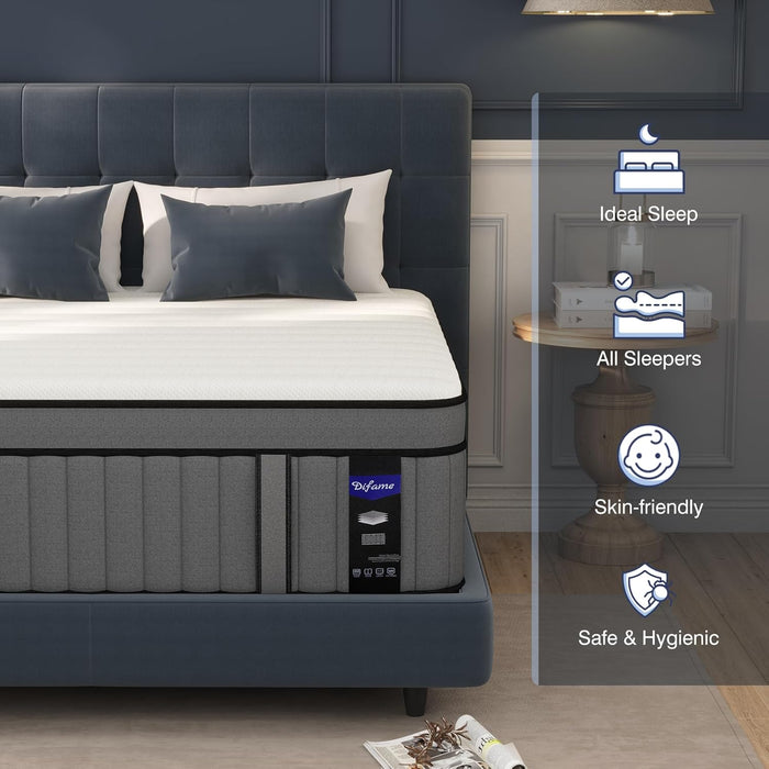 King Size Gel Memory Foam PocketSpringHybrid Mattress